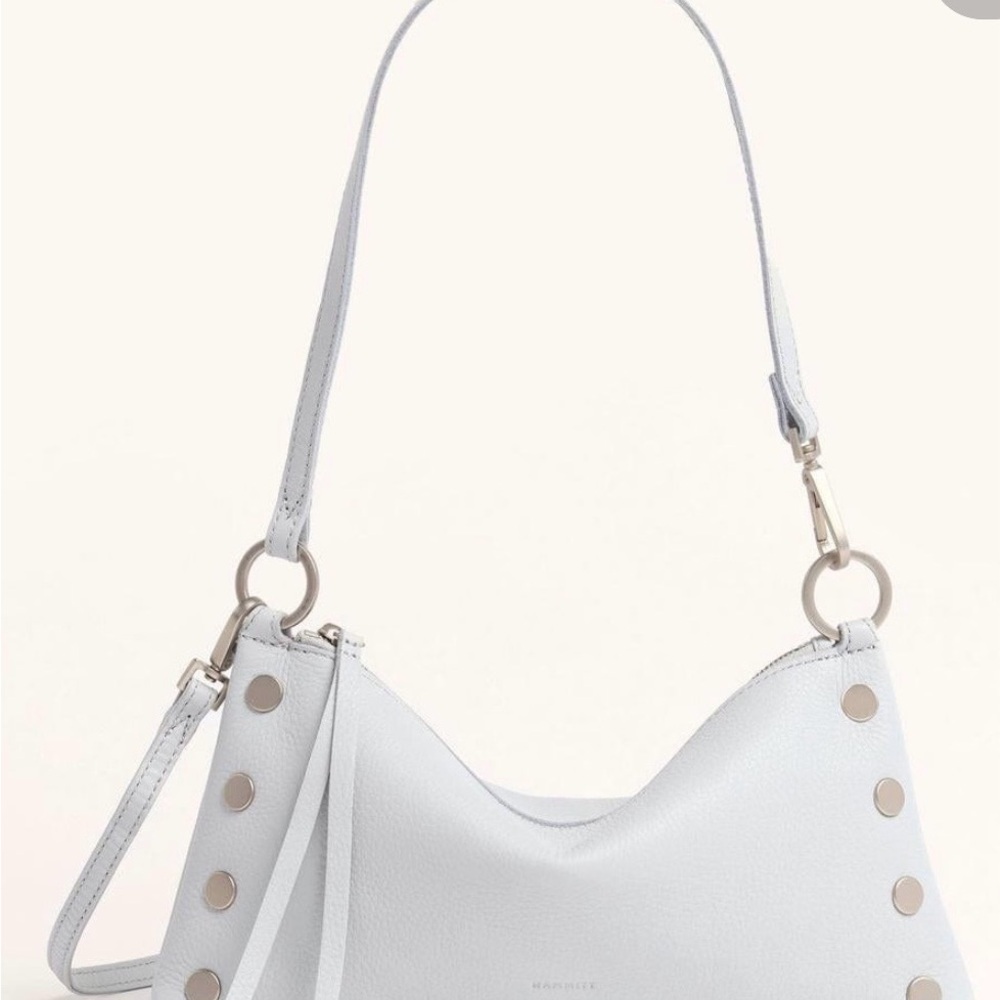 NWTS Hammitt Kyle Shoulder Bag, Bluebird and Brushed Silver Hardware